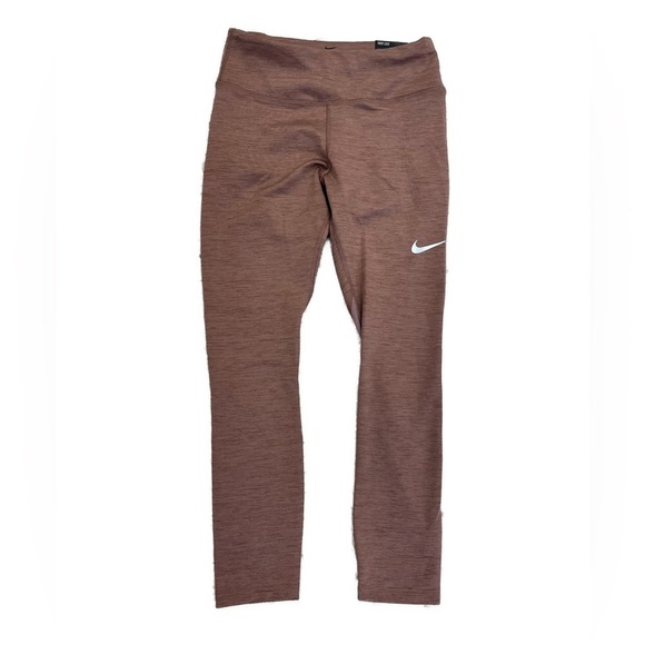 Nike Running Fast Mid Rise Dri-Fit Tights in Mauve XS - Picture 5 of 12